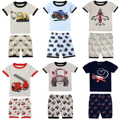 Baby Boy Pajamas Set 6 to 9 12 18 24 Months Short 100% Cotton Kids Pijama Infantil Cars Toddler Boys Pyjamas Children Loungewear
