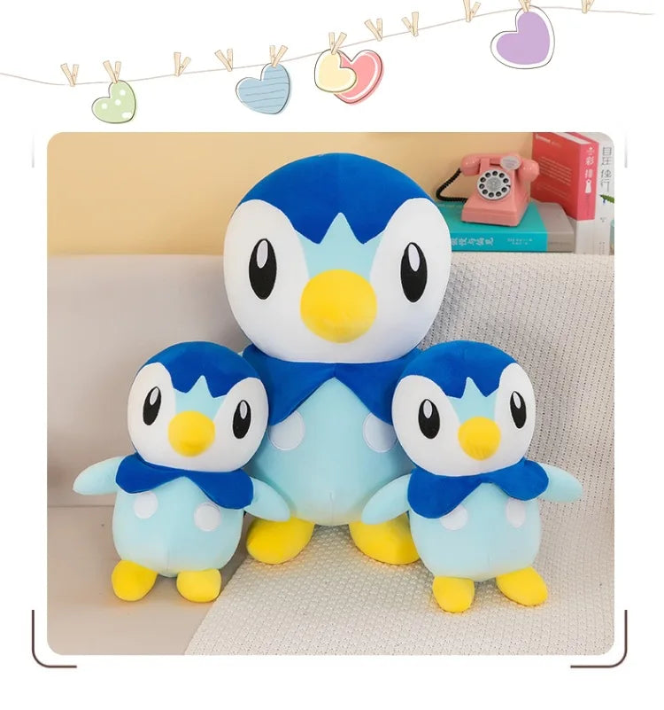 Pokemon Kawaii Piplup Plush Toys Cute Cartoon Stuffed Soft Toys Anime Penguin Plushie Big Doll Throw Pillow Kids Birthday Gift