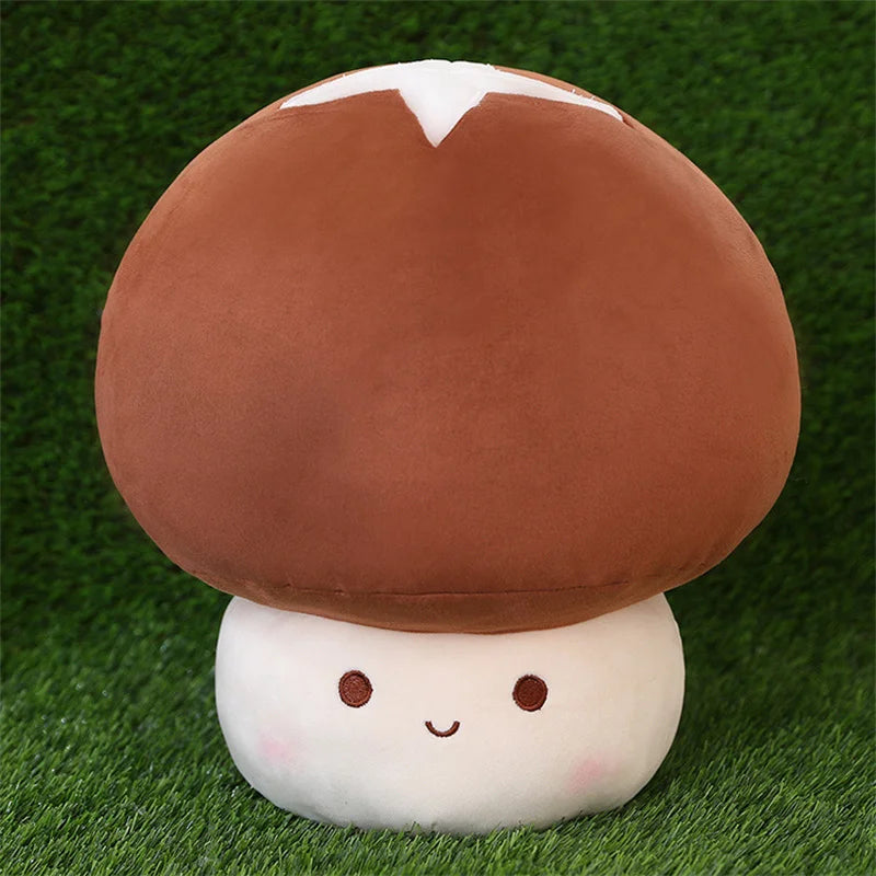 23/30cm Cute Vegetables Kawaii Red Mushrooms Shii-take Plush Soft Toy Stuffed Dolls Home Decor Gift For Girl Boy Birthday