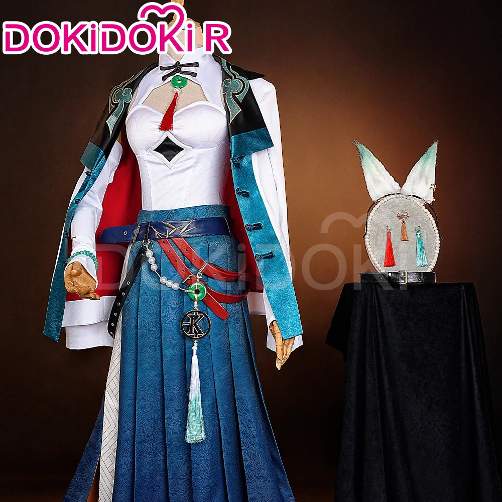 Jiaoqiu Feixiao Cosplay Costume Game Honkai: Star Rail【S-3XL】DokiDoki-R Foxian Ears Plus Size