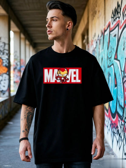 Marvel Iron Man Graphic T Shirt Men Women Loose Fit Short Sleeve Tees Superhero Comic Streetwear Casual Summer Trendy Y2k Tops