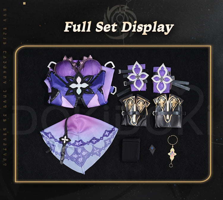 IN STOCK Black Swan Cosplay Costume Game Honkai: Star Rail【XS-3XL】DokiDoki-N Honkai Women Costume Black Swan Cosplay Plus Size