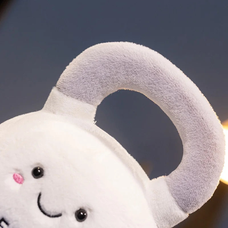 Simulation Fitness Equipment Plush Toy Kettlebell Dumbbell Stuffed Doll Kawaii Room Decor Birthday Xmas Gifts for Kids