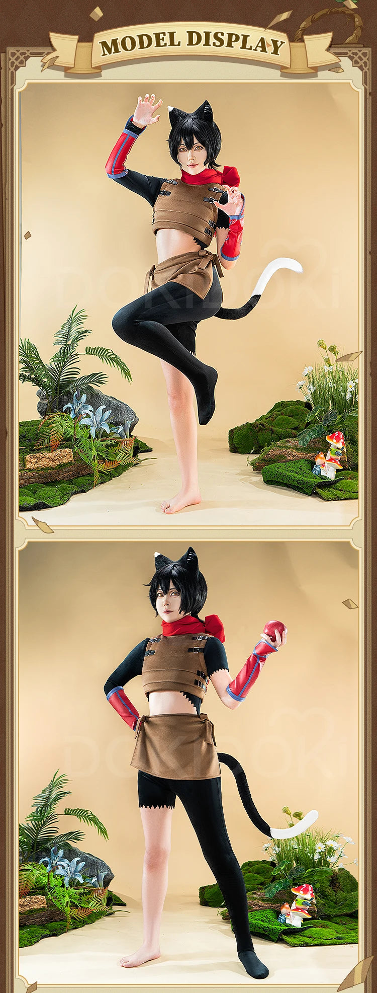 IN STOCK Izutsumi Cosplay Costume Anime Delicious in Dungeon【S-3XL】DokiDoki-R Women Costume Izutsumi Ears Plus Size