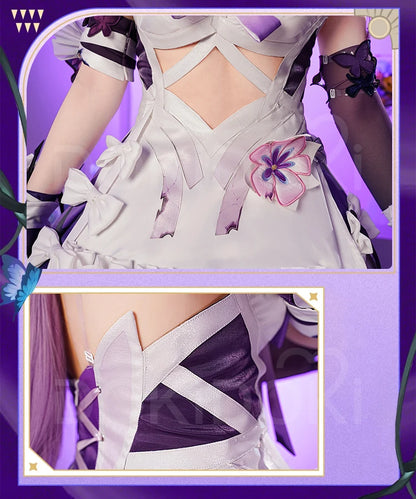 Castorice Cosplay Costume Game Honkai:Star Rail DokiDoki-R Women Castorice Purple Dress Cosplay HSR