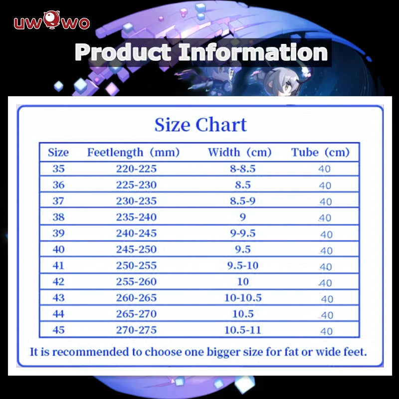 UWOWO Honkai Star Rail Silver-Wolf Cosplay Shoes Hacker Stellaron Hunters HSR Cosplay Shoes Boots