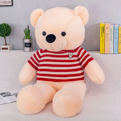 160Cm Big sweater bow tie Plush Toy Teddy Bear Giant Stuffed Animals Birthday Anniversary Gift Soft Sleeping Pillow Grilfriend
