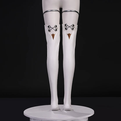 Wuthering Waves Lupa Cosplay Costume Wig Bodysuit Cloak Earrings Tail Headwear Leggings Halloween Party for Women Girls iCoser