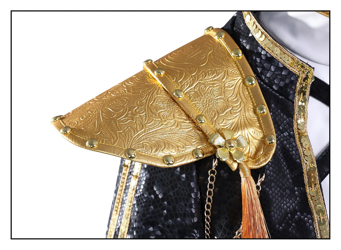 KPop Demon Hunters Rumi Cosplay Costume Black Gold Stage Costume Uniform Huntrix Golden Outfit Halloween Party for Women Girls