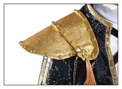 KPop Demon Hunters Rumi Cosplay Costume Black Gold Stage Costume Uniform Huntrix Golden Outfit Halloween Party for Women Girls