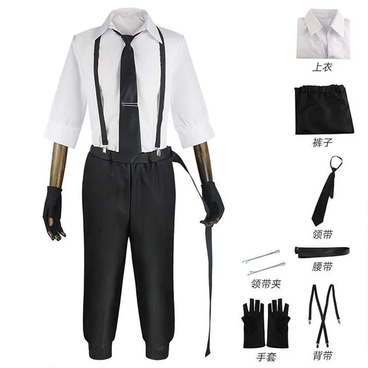 Bungo Stray Dogs Nakajima Atsushi Cosplay Set Cotton Polyester