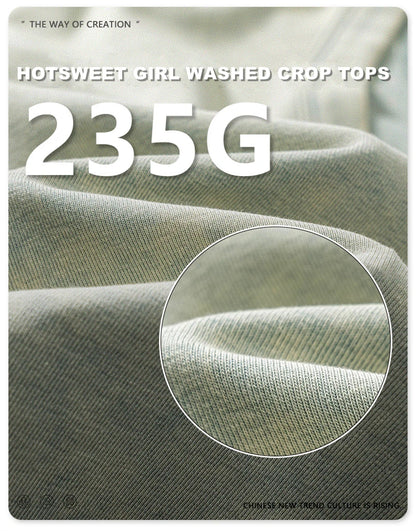 ZODF Women 2024 Summer Washed Tank Tops Female Hotsweet Girls 235gsm Slim Pleated Arc Hem Camisole TEE Streetwears HY0795