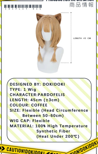 IN STOCK Pardofelis Wig Game Honkai Impact 3rd Cosplay Wig DokiDoki Game Honkai Impact 3 Wig Hair Heat Resistant Synthetic
