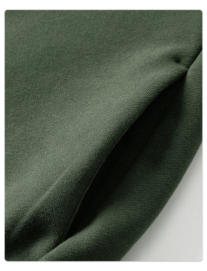 ZODF Trendy Winter Man Warm 430gsm Fleece Zipper Hoodies Unisex Solid Loose Zip-Up Hooded Coats Brand Outfit HY1130