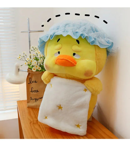 Cute Miss You Doesn't Want To Get Up Series Plush Toys Children's Soothing Dolls Indoor Ornaments Yellow Ducks Children's Gifts