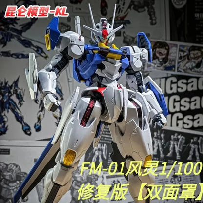 KUNLUN Model AERIAL FM 1/100 XVX-016 Assembly Model Kit Laser Version Toys Action Figure Plastic Model Kits Toy Robot Gift