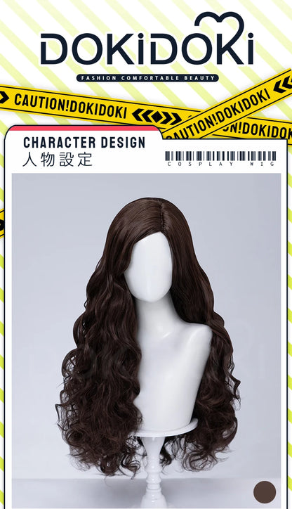 Glinda Elphaba Cosplay Wig Anime Wicked DokiDoki Front Lace Wig Golden Long 60cm Hair Glinda Cosplay Elphaba Hat Free Cap