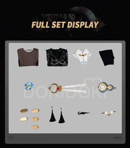 IN STOCK Yixuan Cosplay Costume Game Zenless Zone Zero DokiDoki-R ZZZ Women Black Yellow Bodysuit Yixuan Cosplay Master Costume