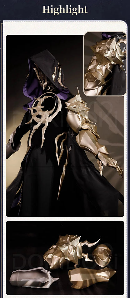 Flame Reaver Cosplay Costume Game Honkai: Star Rail【S-2XL】DokiDoki-R HSR Men Black Ember Raider Cosplay Halloween