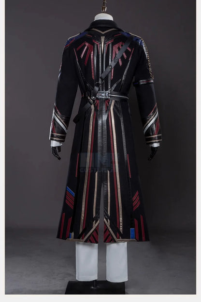 iCoser Love and Deepspace Caleb Cosplay Costume Wig Farspace Colonel Uniform Trench Hat Halloween Party Women Men Carnival Props