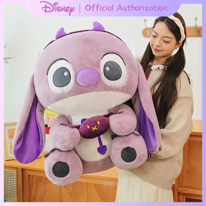 30CM-80CM Lilo & Stitch New Disney Plush Toy Cartoon Scrump Stuffed Doll Soft Anime Pillow Souvenir Kawaii Birthday Gift