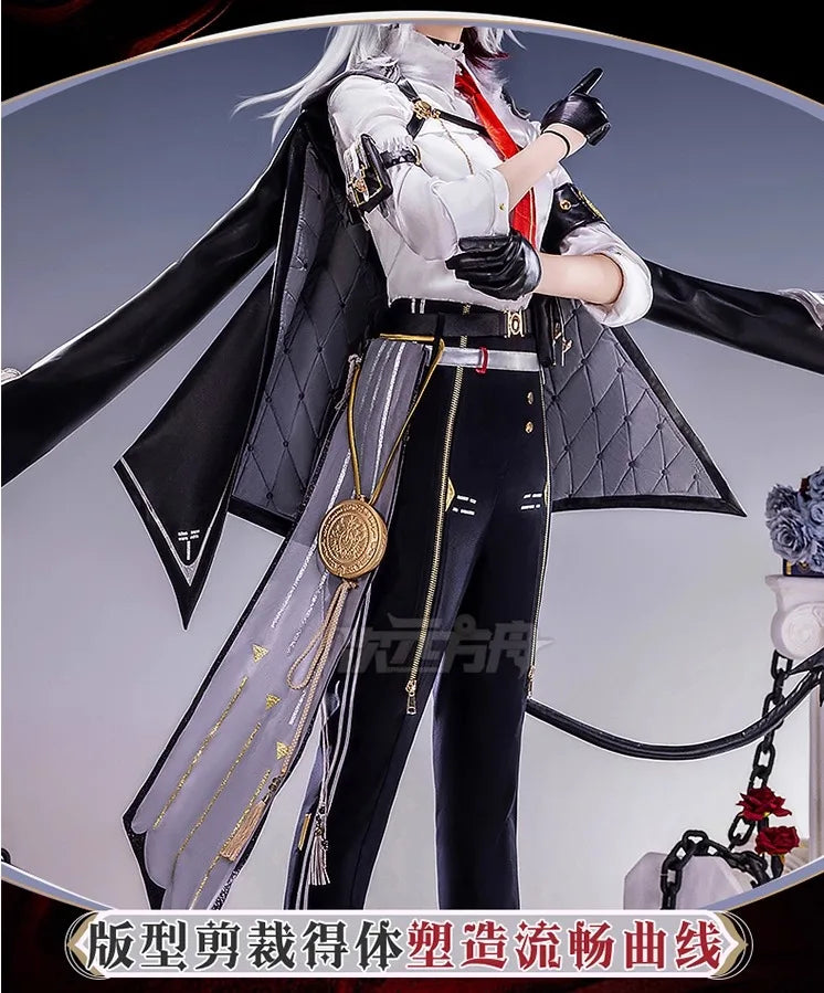 iCoser Wuthering Waves Zani Cosplay Costume Wig Uniform Headwear Tail Earrings Rinascita Halloween Party for Women Carnival Prop