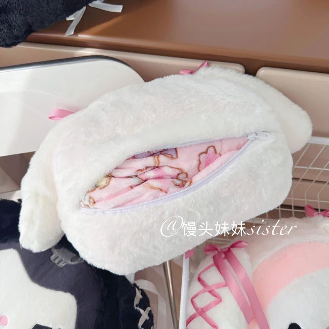Sanrio Lolita My Melody Headrest Back Cushion Car Seat Belt Cover Stuffed Anime Kuromi Cuddly Pillow Plushies Xmas Gifts Girl