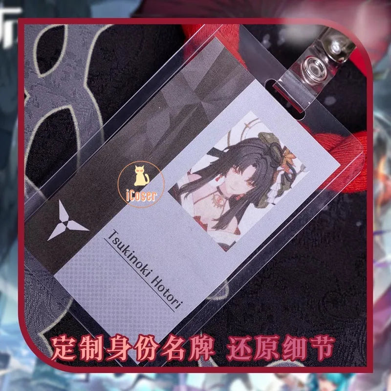 Neverness To Everness Hotori Cosplay Costume Dress Headwear Earrings Game NTE Outfit Halloween Party for Women Girls Role Play