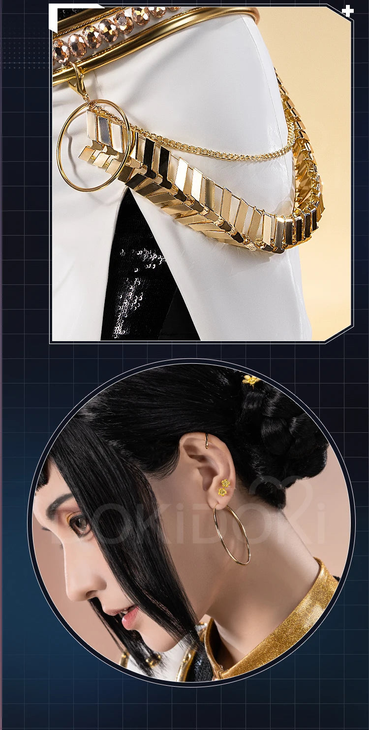 【Last Batch】IN STOCK Rumii Miraa Zoeyy Cosplay Costume【S-3XL】DokiDoki-SR Women Golden Costume Rumii Cosplay Suit Plus Size