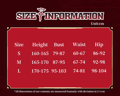 Edward Elri Cosplay Costum Anime Fullmetal Alchemist Cosplay DokiDoki-R Men Red Uniform Costume Edward Elri Cosplay