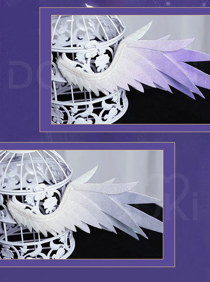 Sunday Robin Wings Headwear Headband Cosplay Props Game Honkai:Star Rail DokiDoki Sunday Electric Wings Robin Accessories