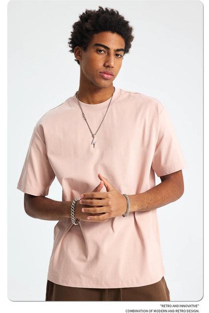 ZODF Fashion 2025 Summer Men Sorona T-Shirts Unisex Casual Cool Feeling Quick Dry O Neck 245gsm T Shirt Brand Tees HY1032