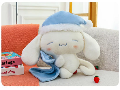 50CM Sanrio Sleeping Cartoon Anime Cinnamoroll Plushies Stuffed Animal Home Decoration Peluche Sleeping Pillow Holiday Gifts
