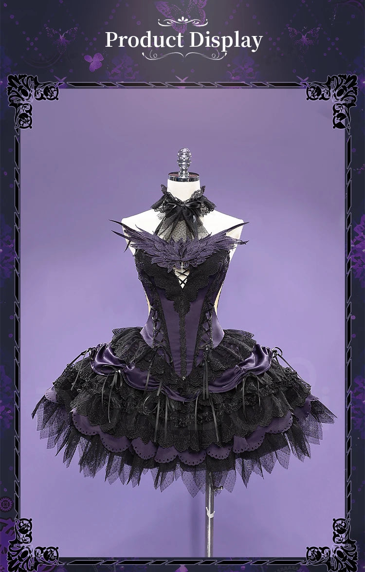 Kanamee Madokaa Homuraa Akemii Cosplay Anime DokiDoki-R Women Gothic Dress Ultimate Madokaa Halloween