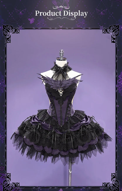 Kanamee Madokaa Homuraa Akemii Cosplay Anime DokiDoki-R Women Gothic Dress Ultimate Madokaa Halloween
