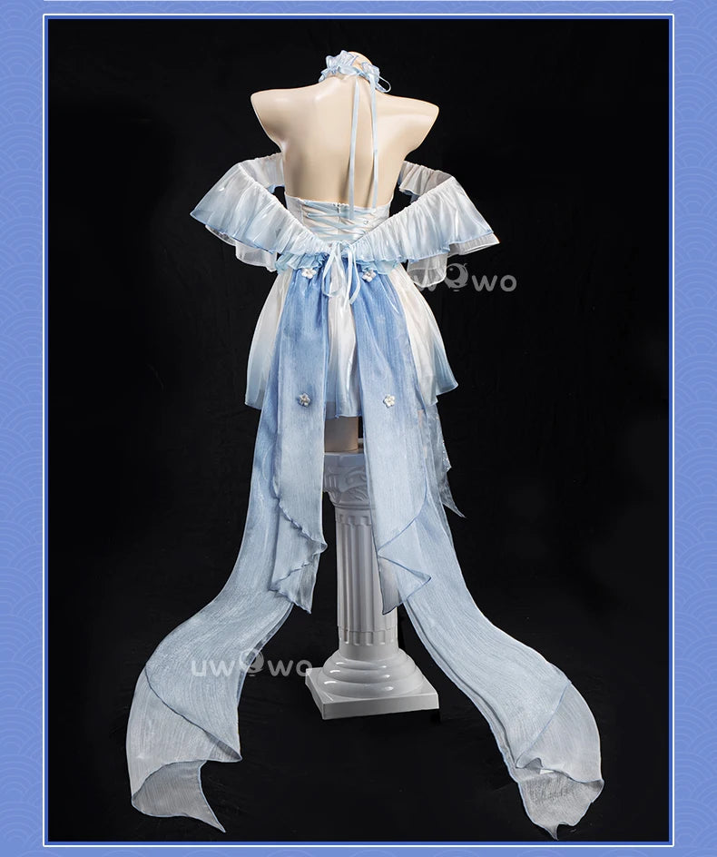 PRE SALE UWOWO Ayaka Cosplay Game Genshin Impact Fanart Ayaka Frost Waltz Cosplay Costume Halloween Costume
