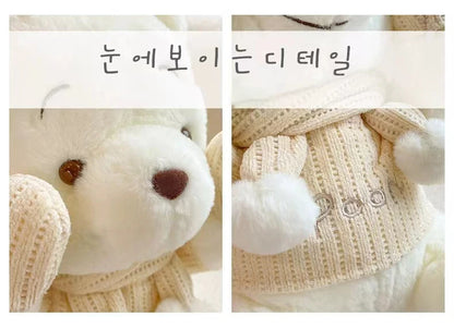 25CM-70CM Disney Winnie The Pooh Bear Doll Winter Limited Cartoon Plush Toy Cute Anime Kawaii Companion Children's Birthday Gift