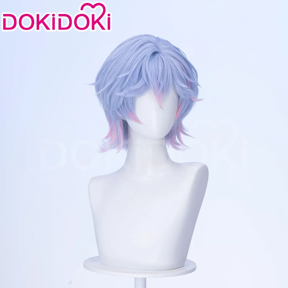 IN STOCK MIKUOO Mikuu Wig Game Cosplay DokiDoki Men 35cm Short Hair Rabbit Hole Men Ver Free Wig Cap