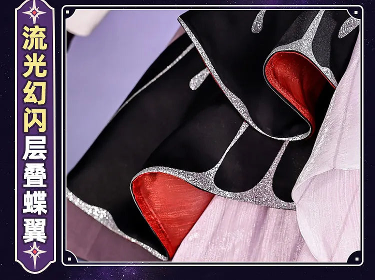 Honkai Star Rail Evernight March 7th Cosplay Costume Dress Headwear Mysterious Foreign Guest Halloween Party for Women iCoser