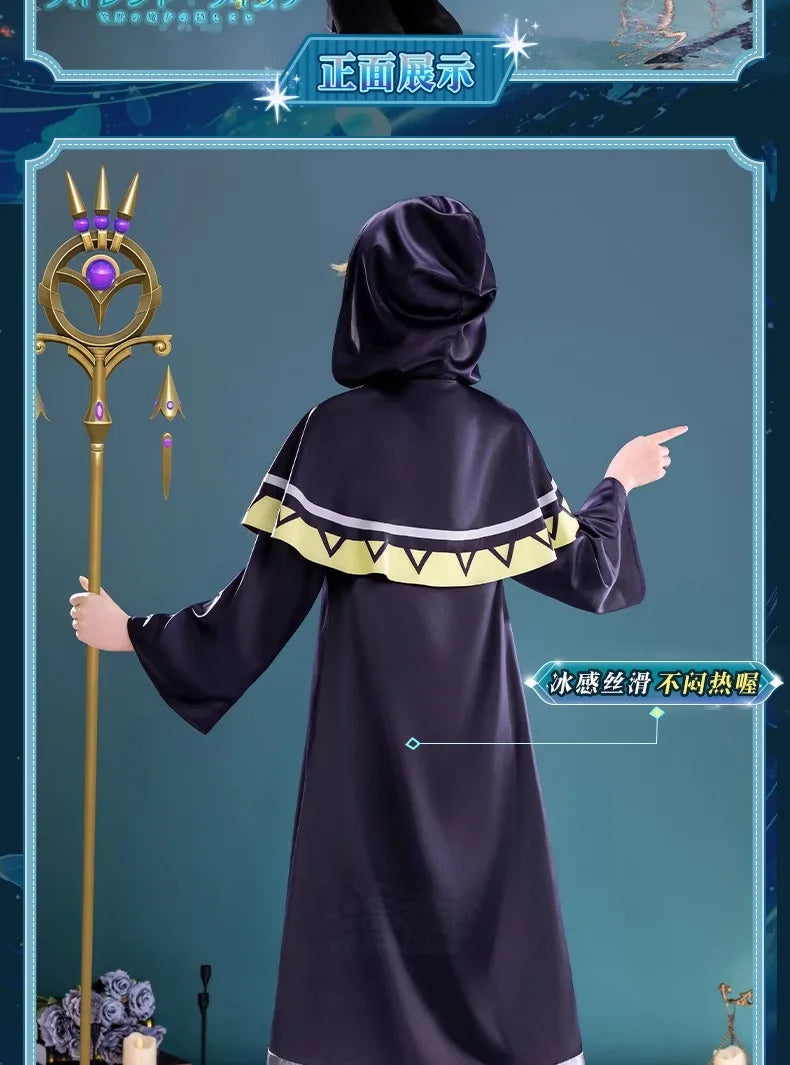 Anime Silent Witch Monica Everett Cosplay Costume Magic Robe Seven Sages Uniform Halloween Party for Women Girls Carnival Outfit