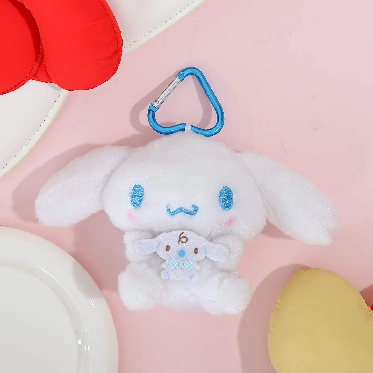 Genuine Sanrio Hello Kitty Kuromi Melody Pachacoo Cinnamoroll Stuffed Toy Pendant Cute Plush Toys Keyring Keychain Birthday Gift