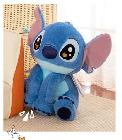 25/40/60cm Big Size Angel Stitch Disney Anime Plush Stuffed Dolllilo & Stitch Cartoon Plushies Pillow Ornaments Holiday Gifts