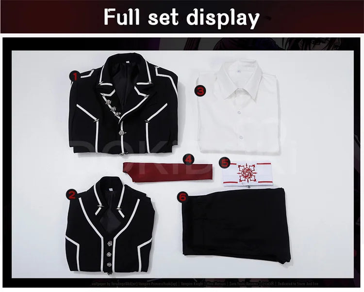 IN STOCK Kaname Kuran Yuki Cross Cosplay Anime Vampire Knight【XS-2XL】DokiDoki-R Halloween Uniform Costume Plus Size