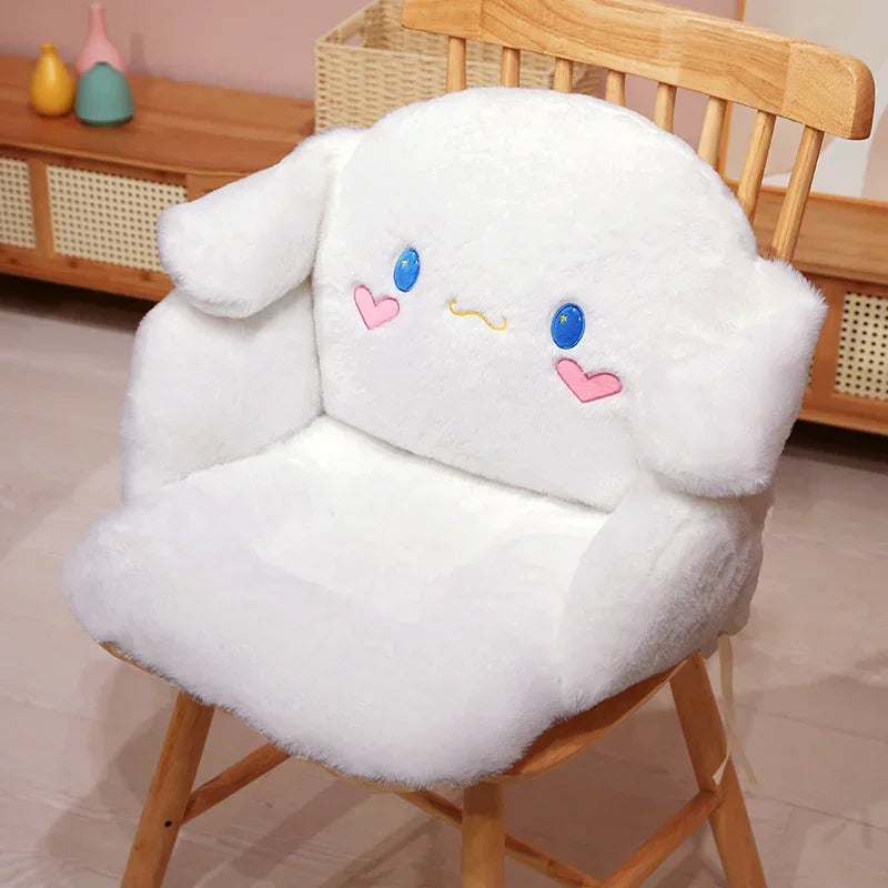 Sanrio Cute Soft Seat Cushion Kuromi My Melody Back Cushion Chair Cinnamoroll Sitting Cushion Sofa Bed Home Decor Gifts Girl