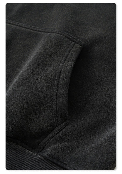 ZODF 2024 Winter Unisex Washed Fleece Hoodies 360gsm Warm Loose Retro Hooded Sweatshirts HY0870