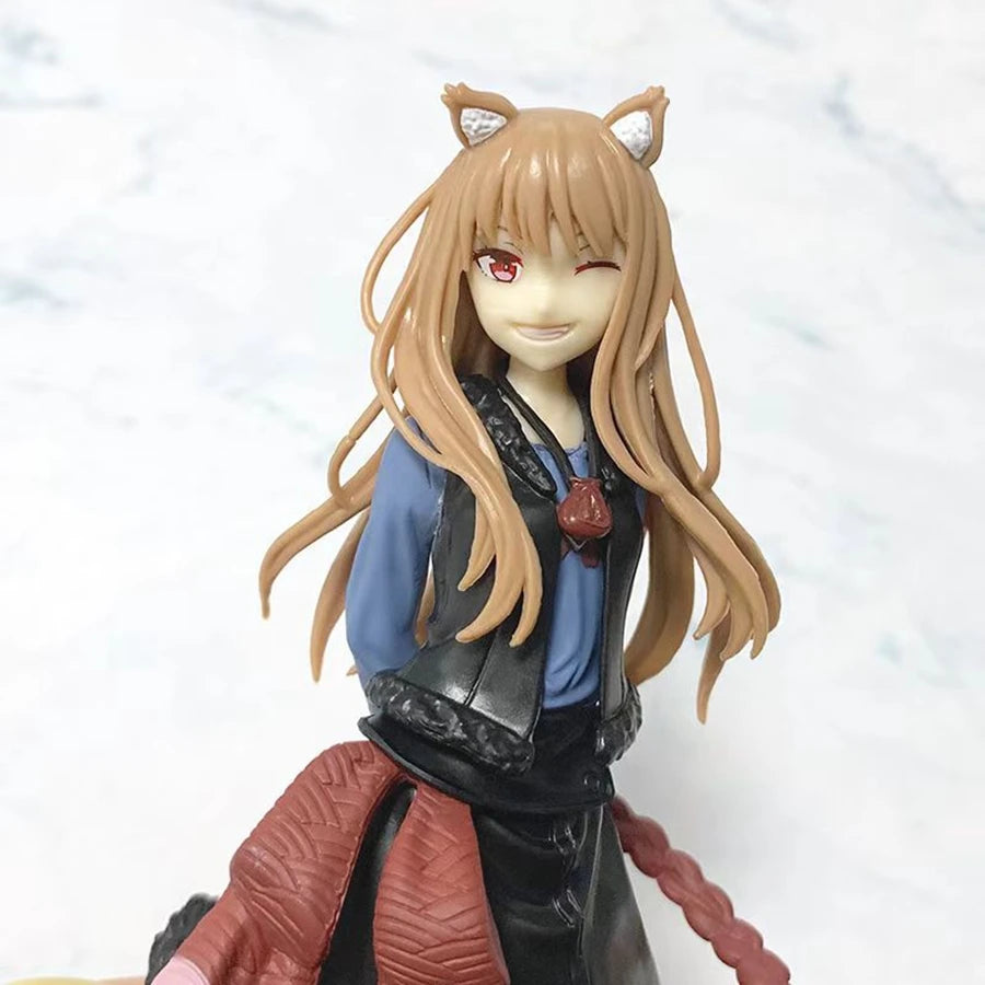 17cm Spice and Wolf: MERCHANT MEETS THE WISE WOLF Anime Figure Wolf Holo Action Figure PVC Adult Collection Model Doll Toys