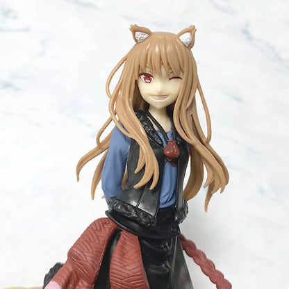 17cm Spice and Wolf: MERCHANT MEETS THE WISE WOLF Anime Figure Wolf Holo Action Figure PVC Adult Collection Model Doll Toys