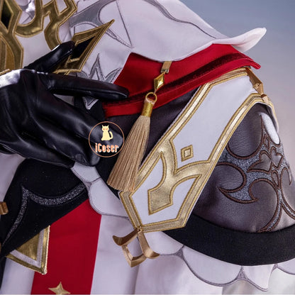 iCoser Genshin Impact Dahlia Cosplay Costume Wig New Skins Uniform Hat Festival Halloween Party for Women Men Carnival Outfit