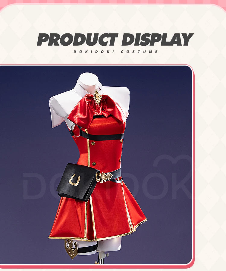 IN STOCK Gold Ship Cosplay Costume Game【S-2XL】DokiDoki-N Women Halloween Red Uniform Gold Ship Costume Plus Size