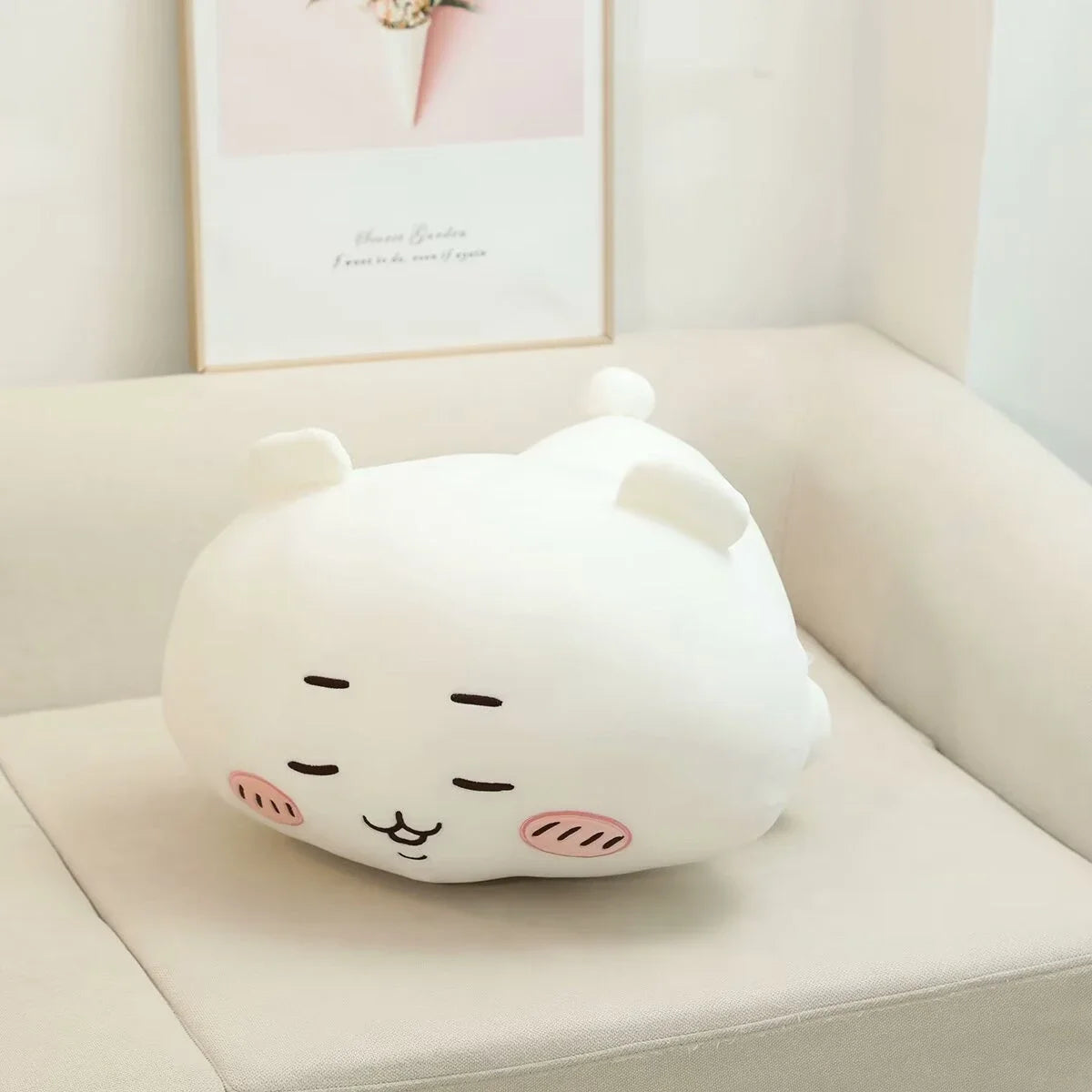 Very Soft Chiikawa Back Cushion Stuffed Anime Sofa Bed Home Decor Hachiware Usagi Cartoon Throw Pillow Gifts Girl Home Decor